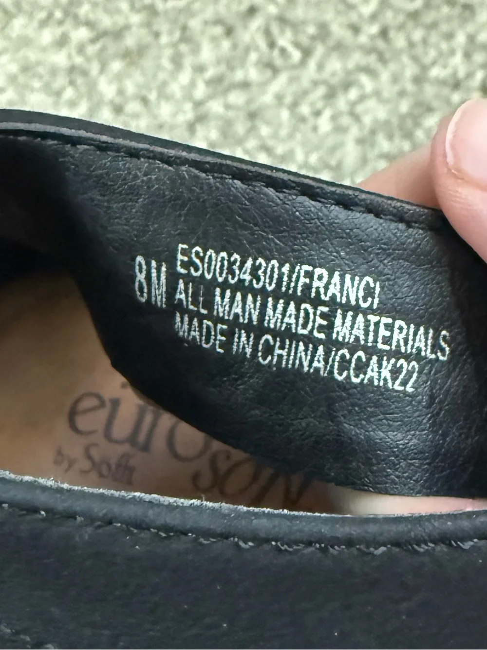 Eurosoft by Sofft Franci platform wedge sandal Black size 8